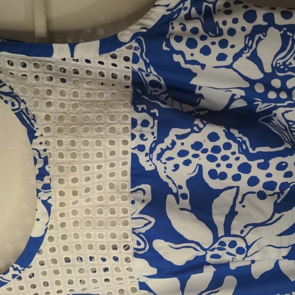 Lilly Pulitzer Marianne Seahorse Shift Dress 2 Blue White - Picture 6 of 10